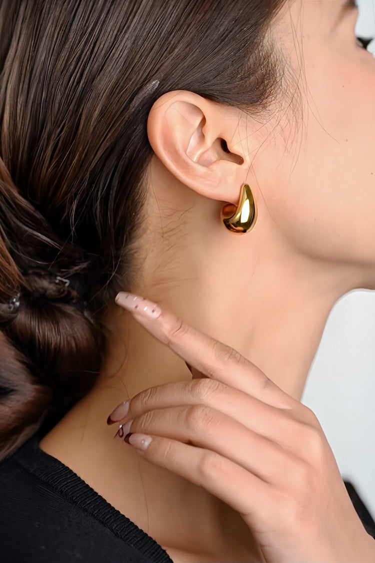 Dome medium hoop Earrings