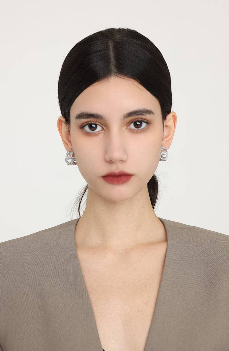 Verlina Hoop Earrings / Silver