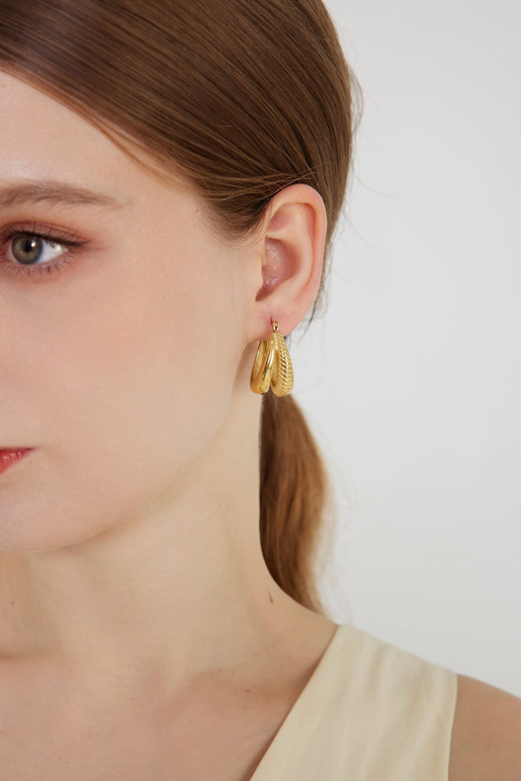 Chunky Oval Hoops