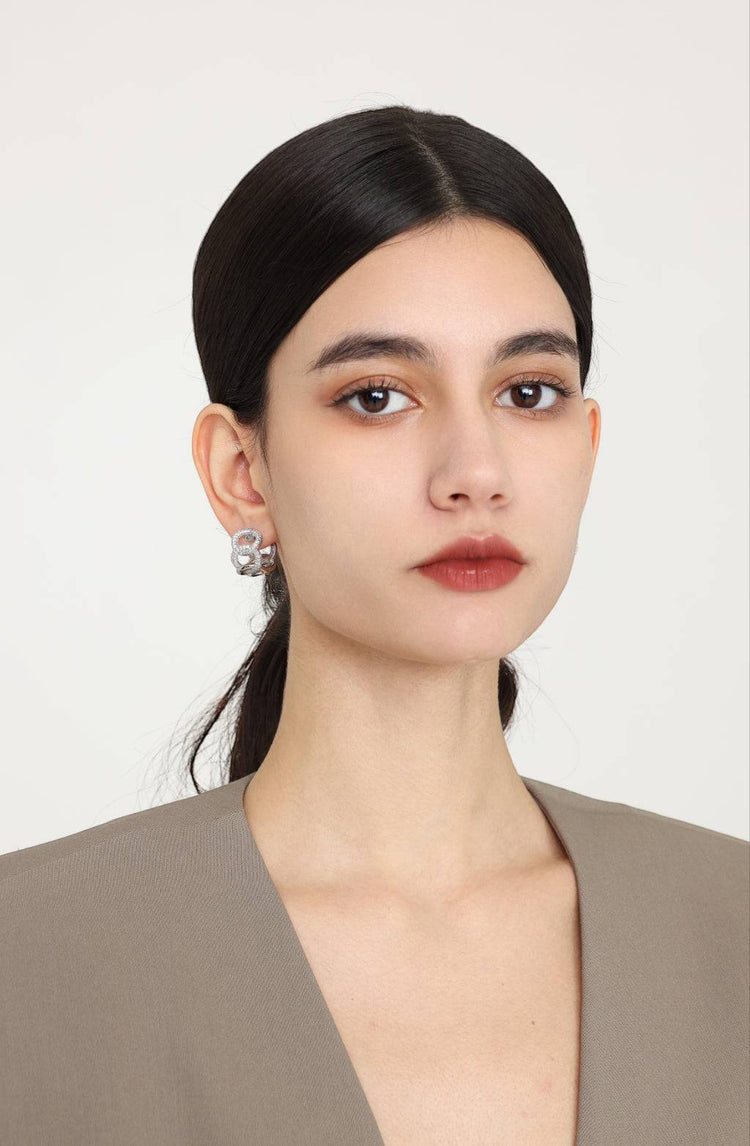 Verlina Hoop Earrings / Silver