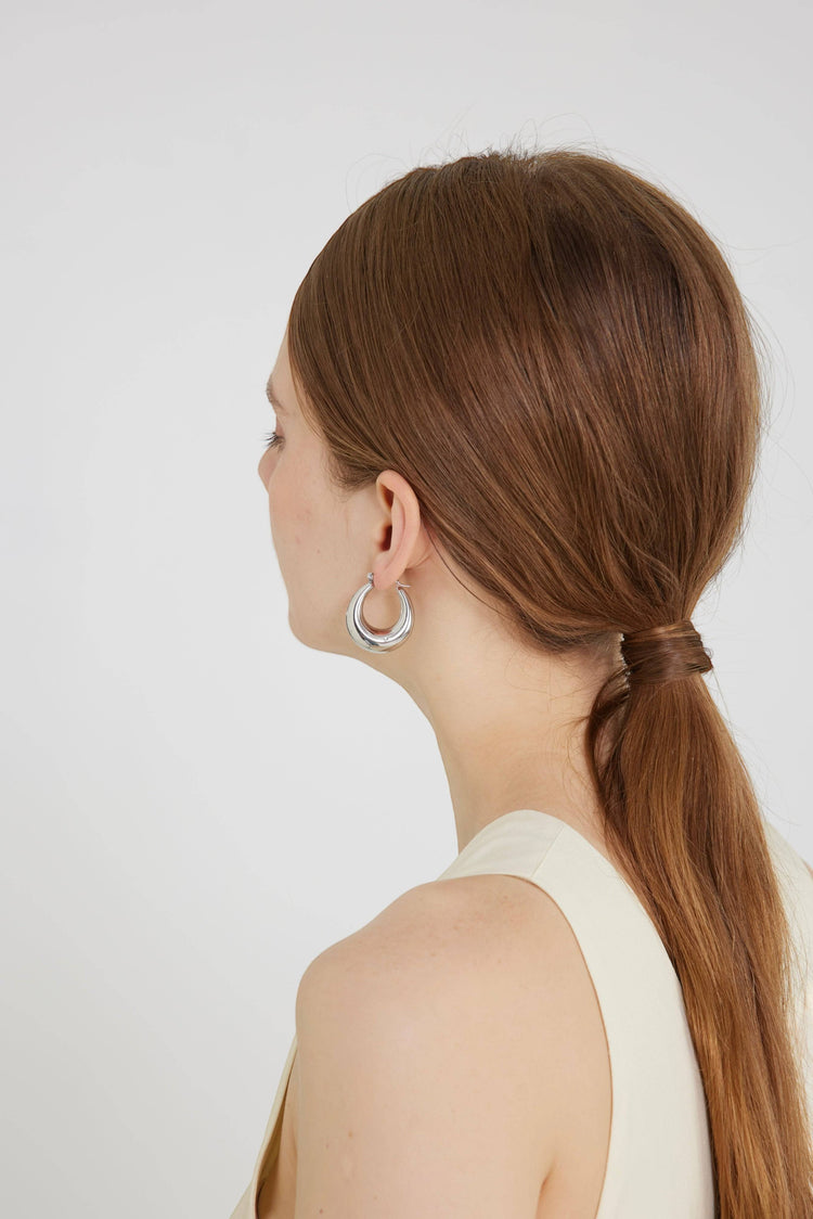 Mila Hoop Earrings / Silver