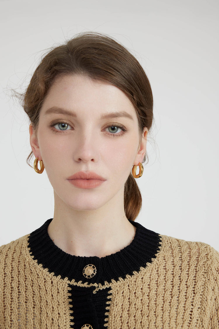 Caelia Medium Hoops / Gold