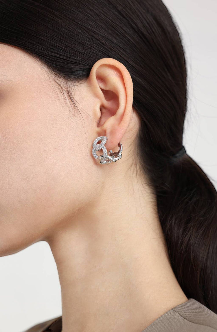 Verlina Hoop Earrings / Silver