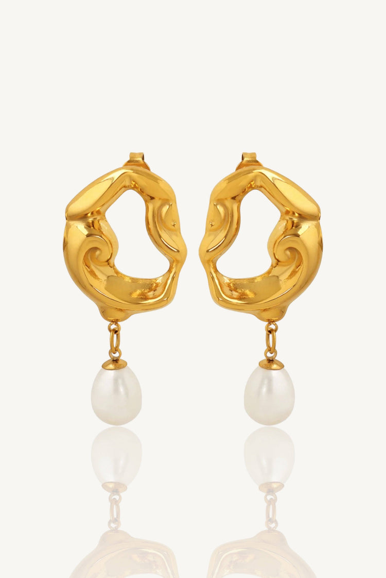 Statement Pearl Drop Earrings