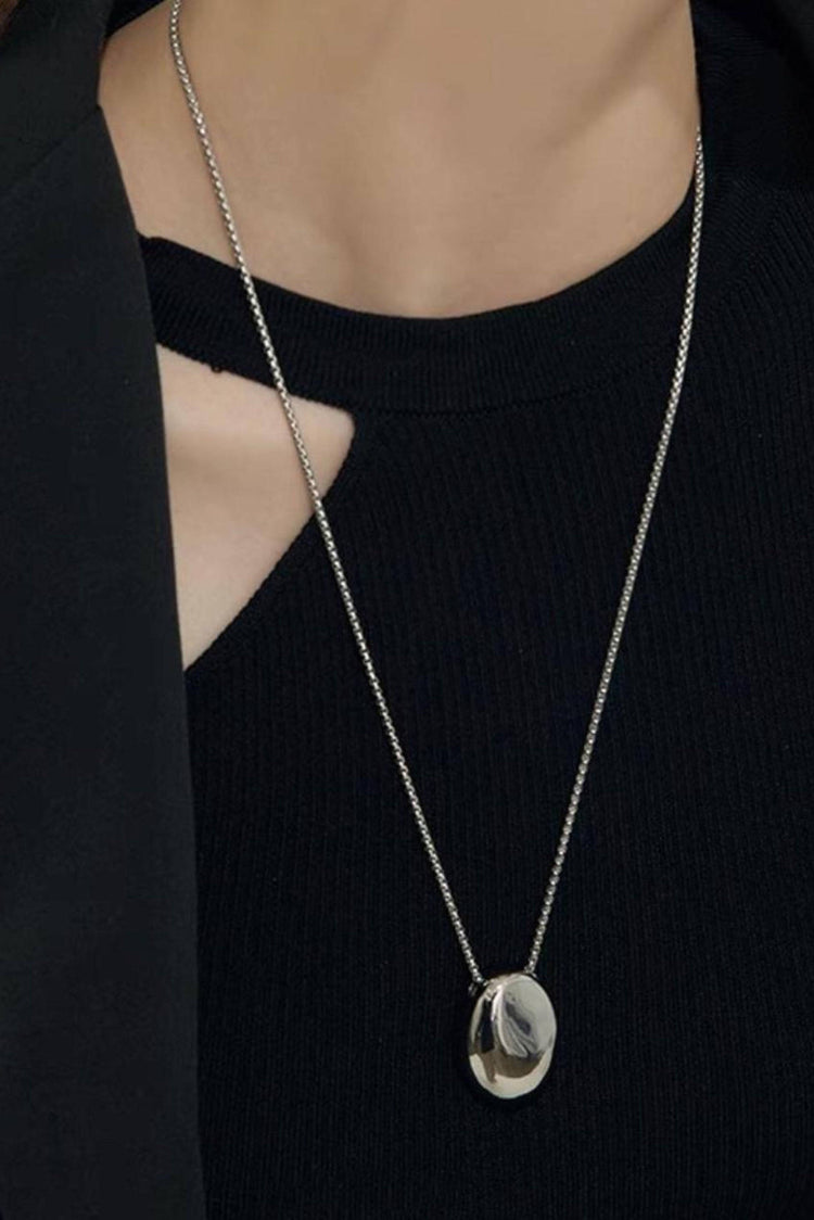 Deia Long Necklace / Silver