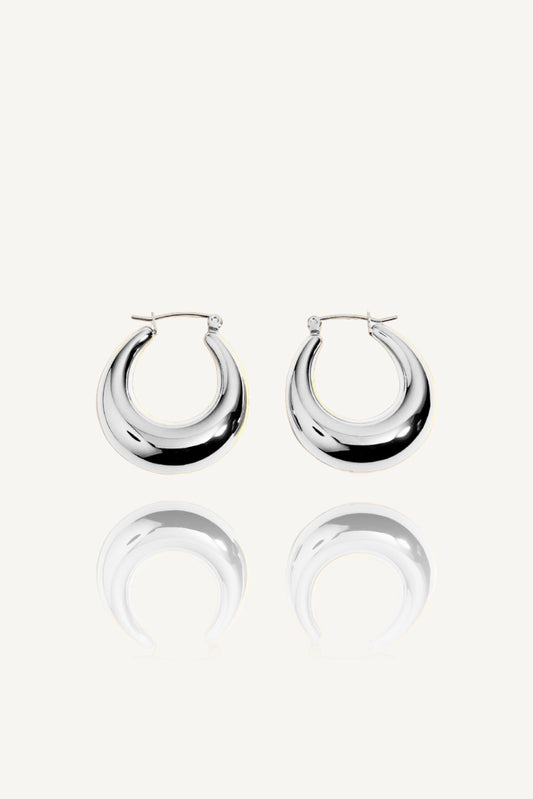Mila Hoop Earrings / Silver