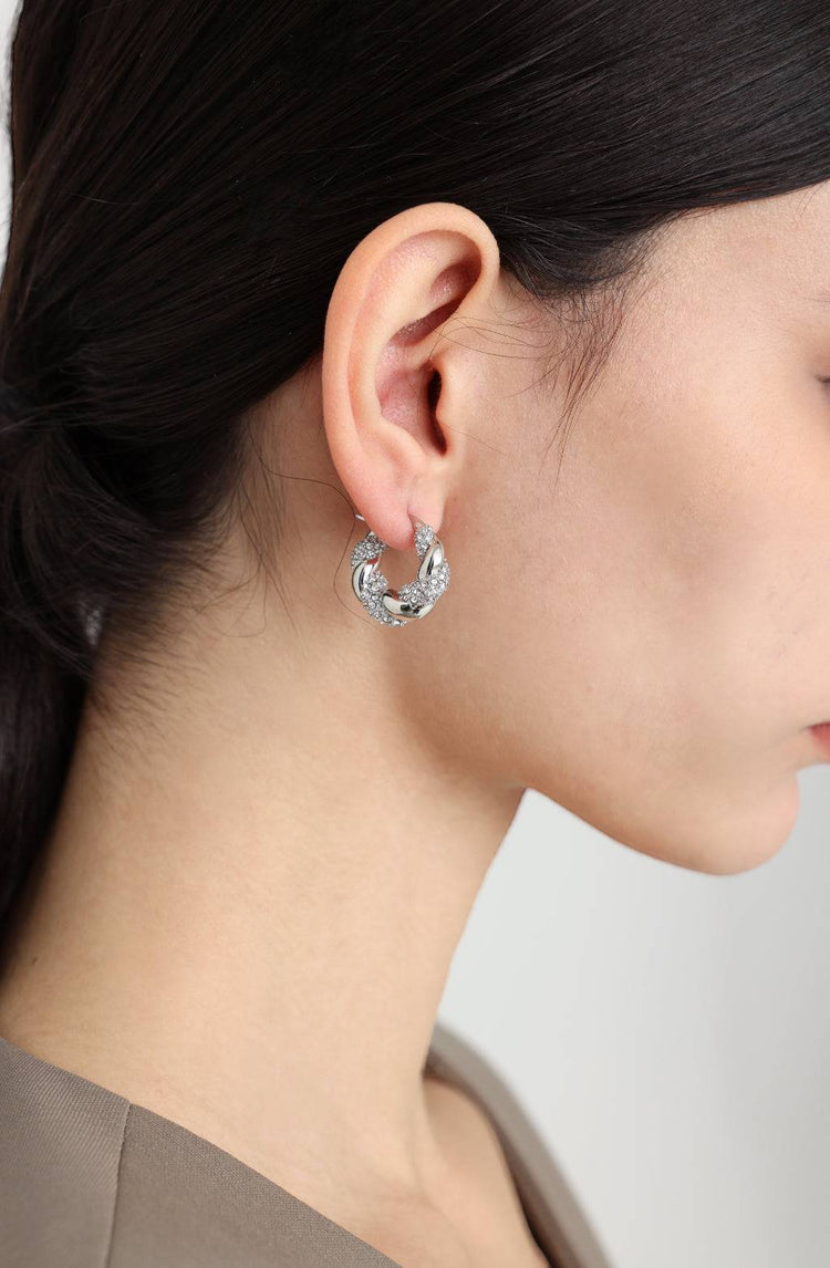 Lucia twisted earrings / silver
