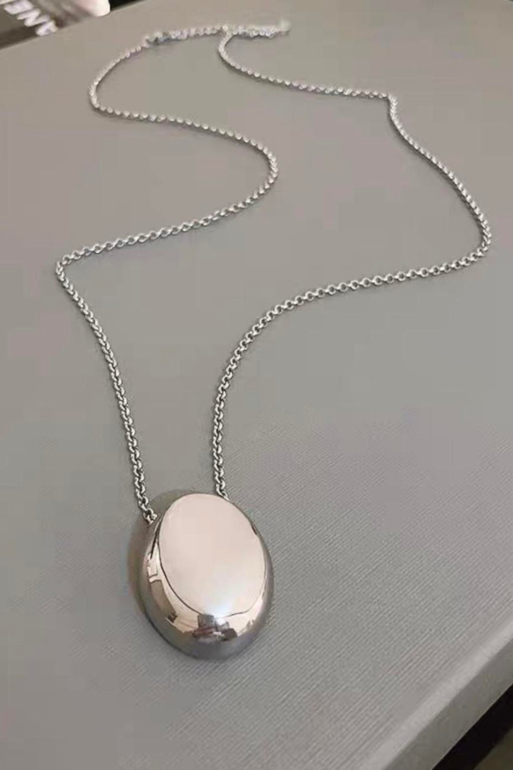 Deia Long Necklace / Silver