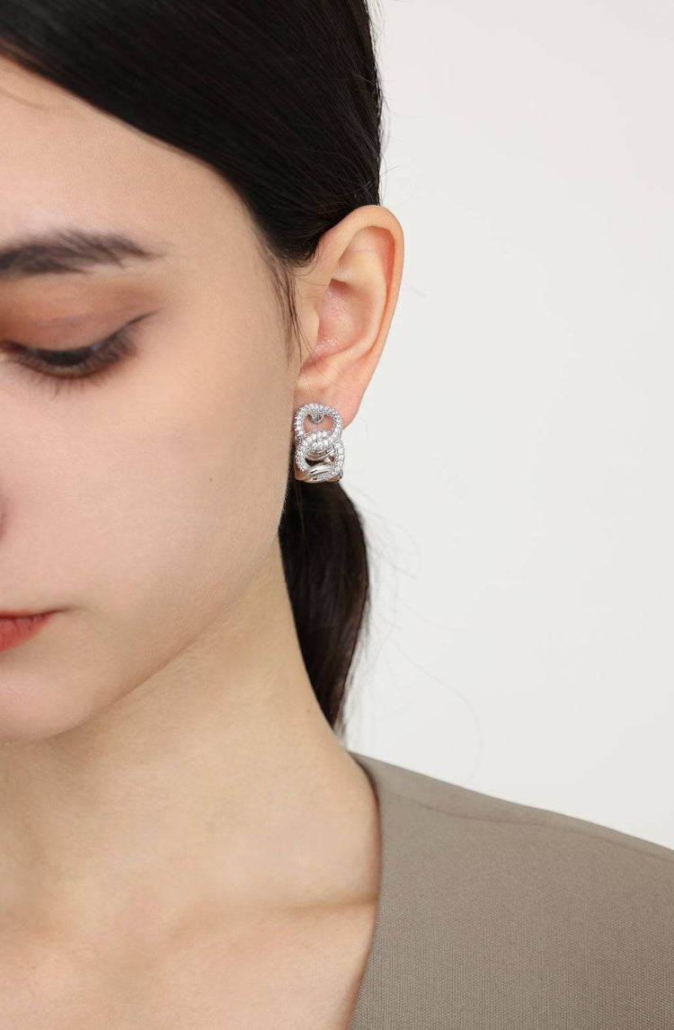 Verlina Hoop Earrings / Silver