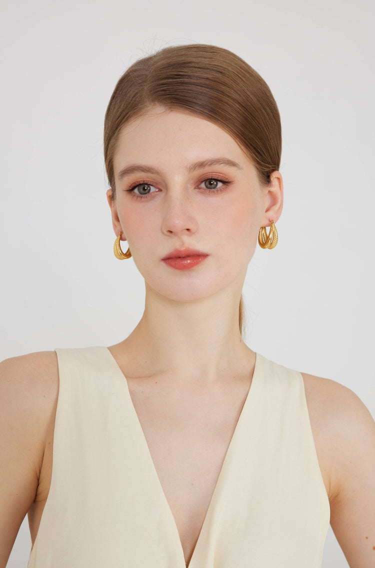 Chunky Oval Hoops