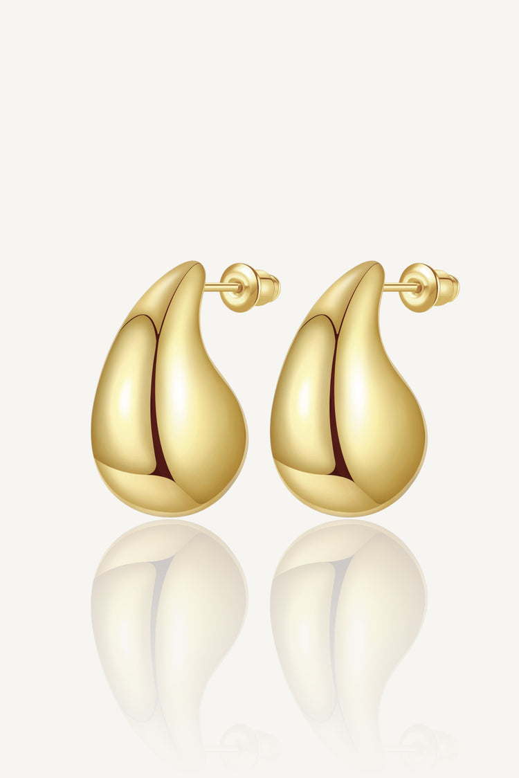 Dome earrings / gold