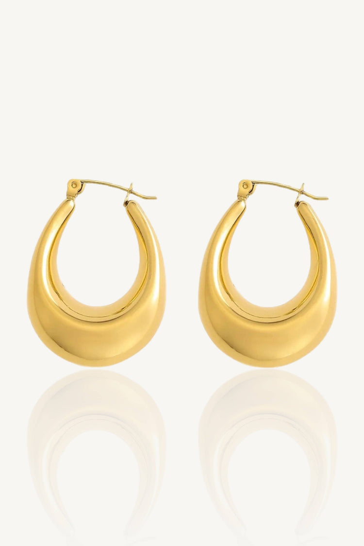 Large Viola Hoop Earrings