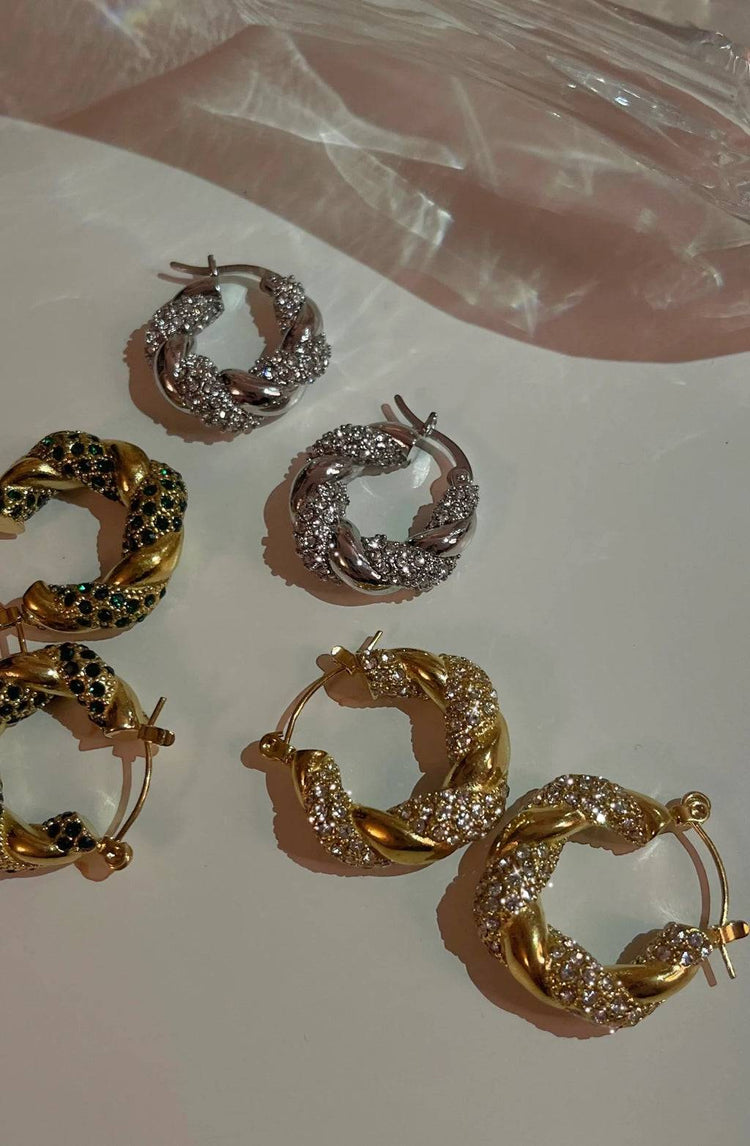 Lucia twisted earrings / silver