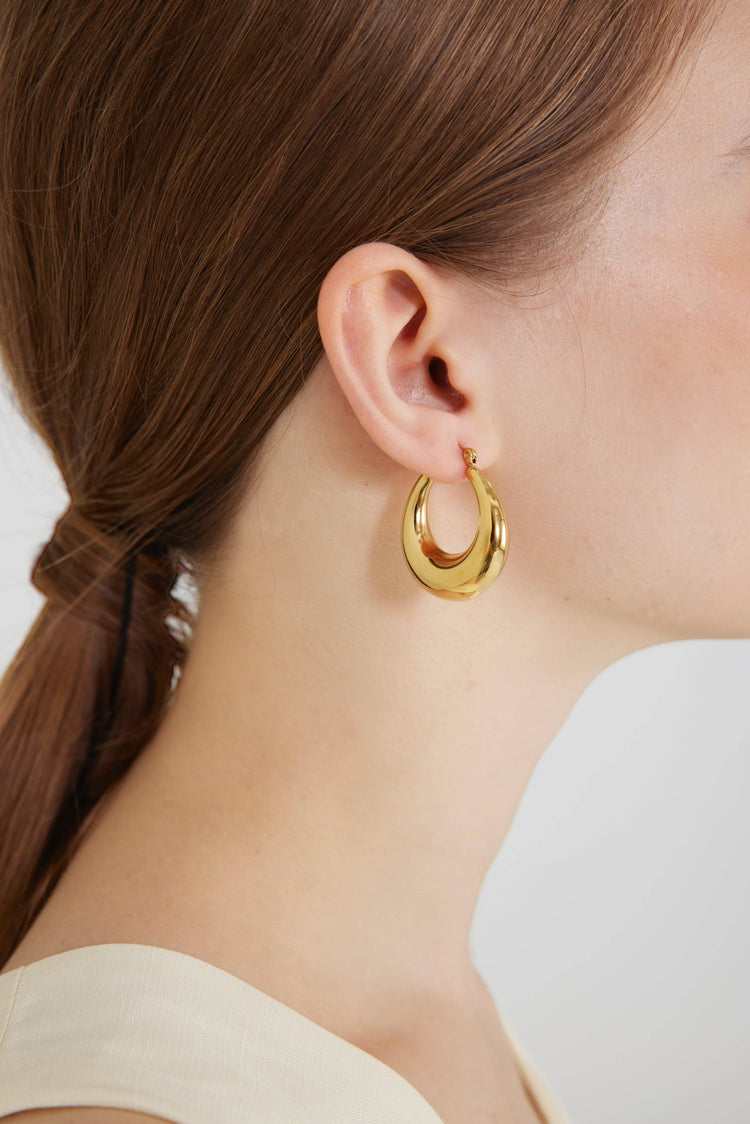 Mila Hoop Earrings / Silver