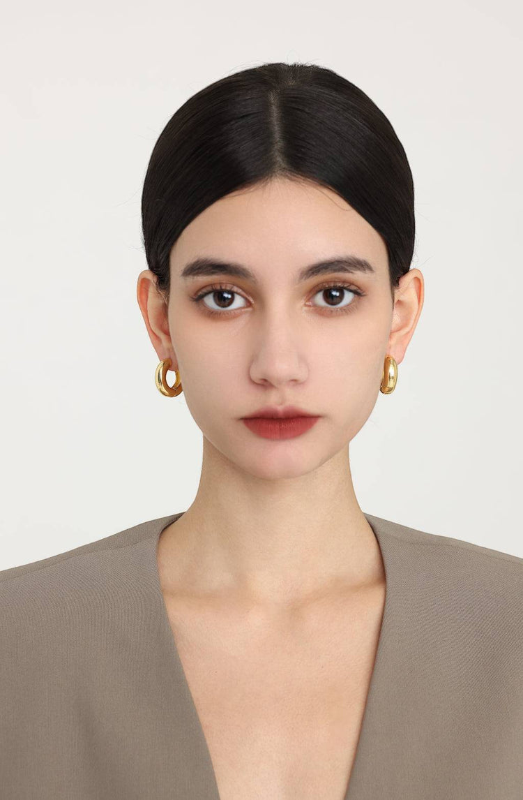 Rhea Hoop earrings / Gold
