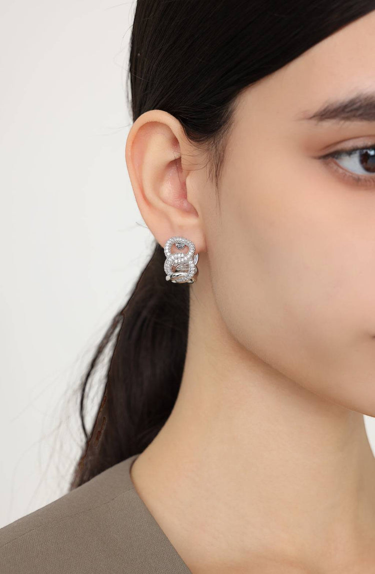 Verlina Hoop Earrings / Silver