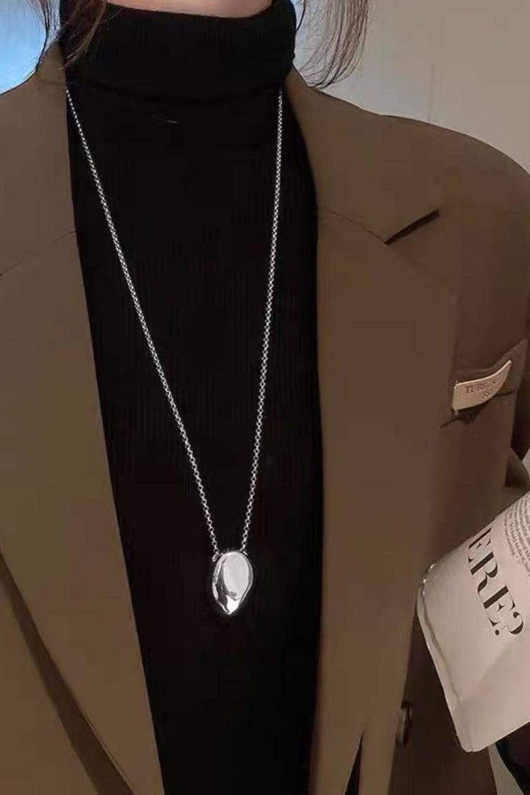 Deia Long Necklace / Silver