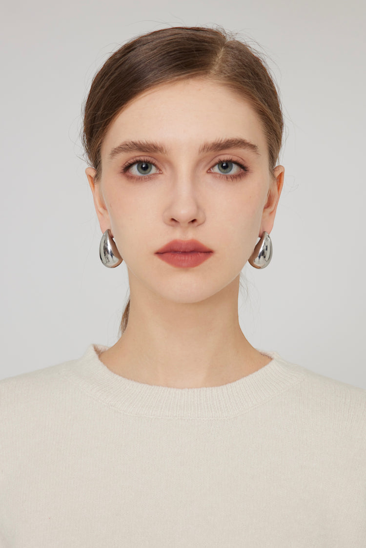 Dome earrings / Silver