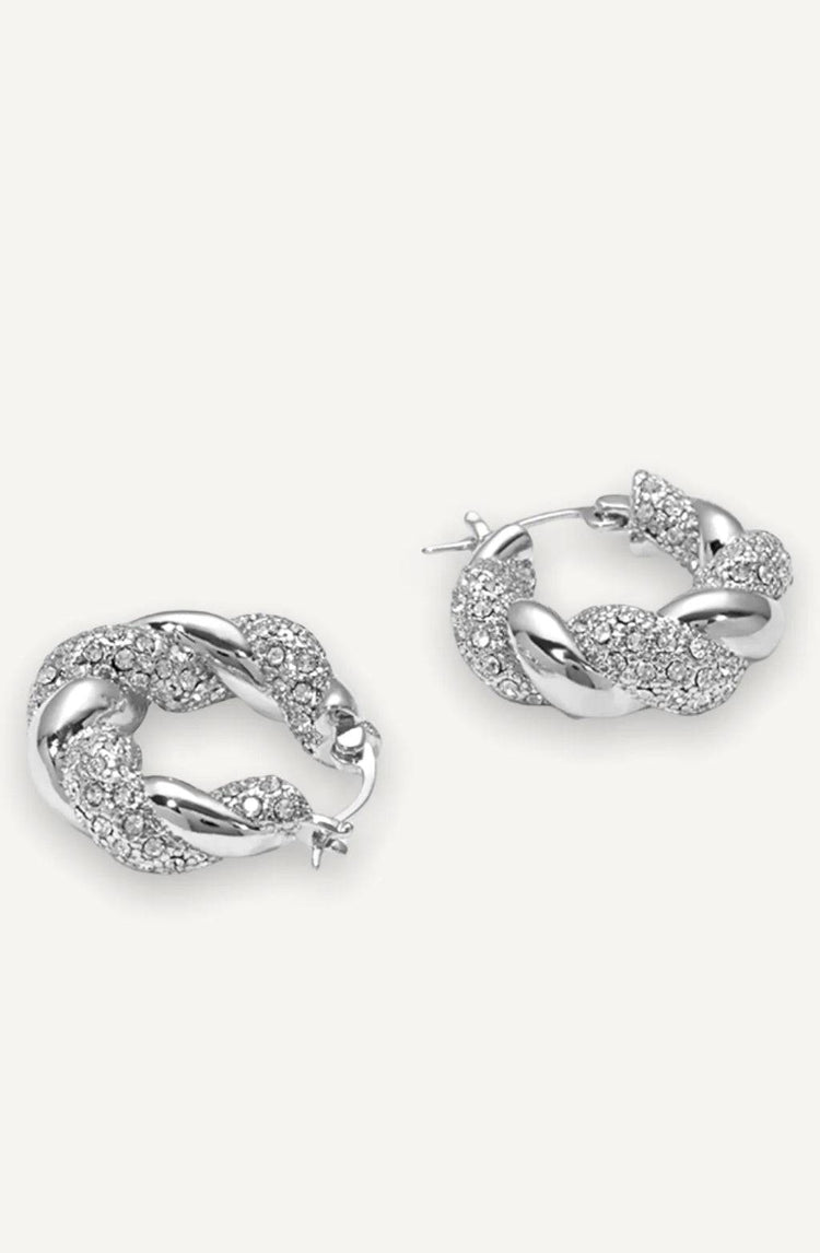 Lucia twisted earrings / silver