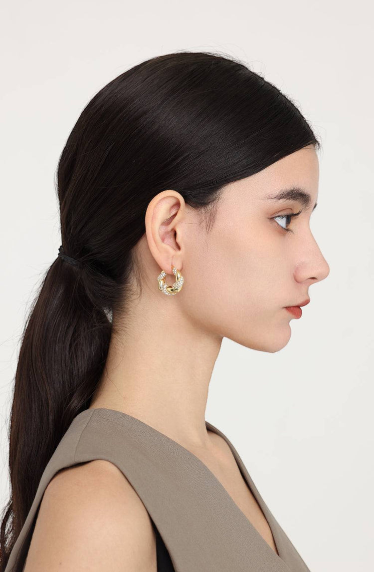 Lucia Twisted Earrings / Gold