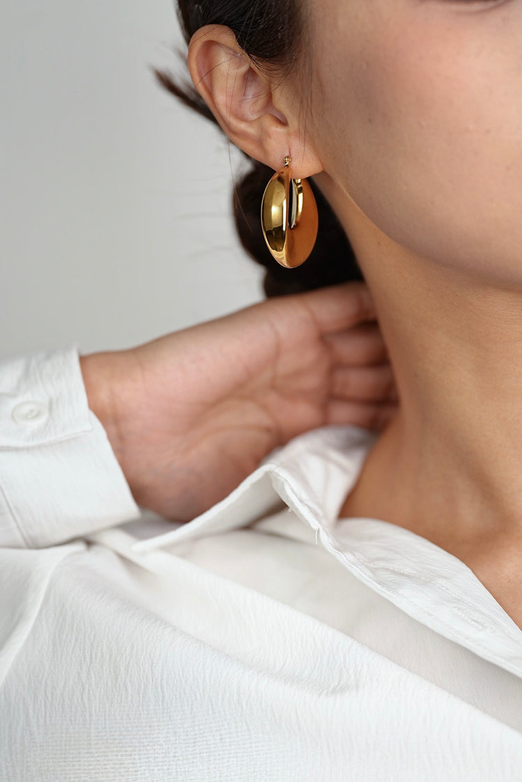 Aurora hoop earrings