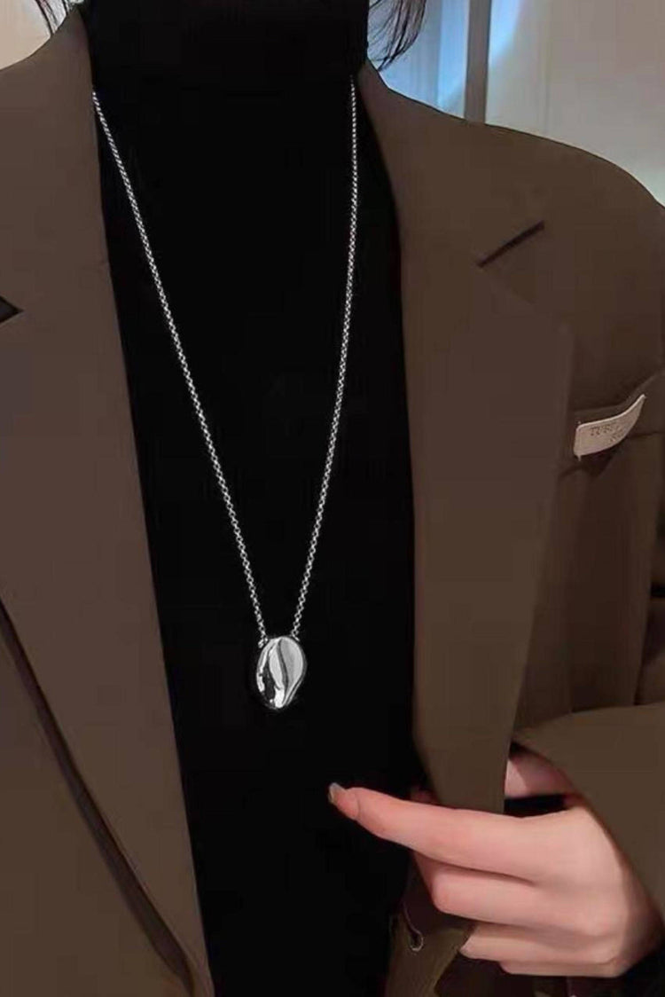 Deia Long Necklace / Silver