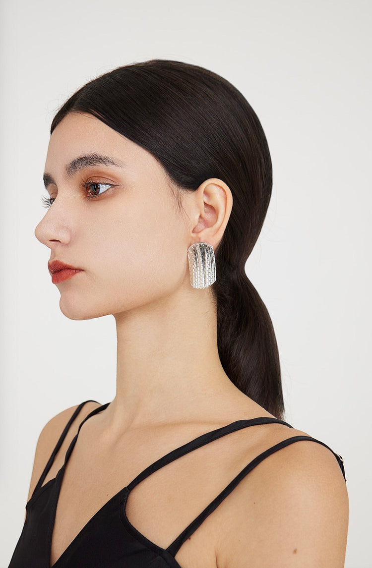 Hailey Drop Earrings / Silver