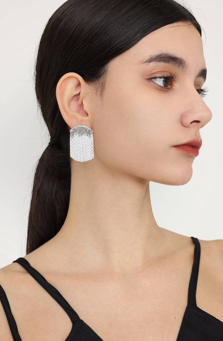 Hailey Drop Earrings / Silver