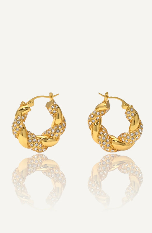 Lucia Twisted Earrings / Gold