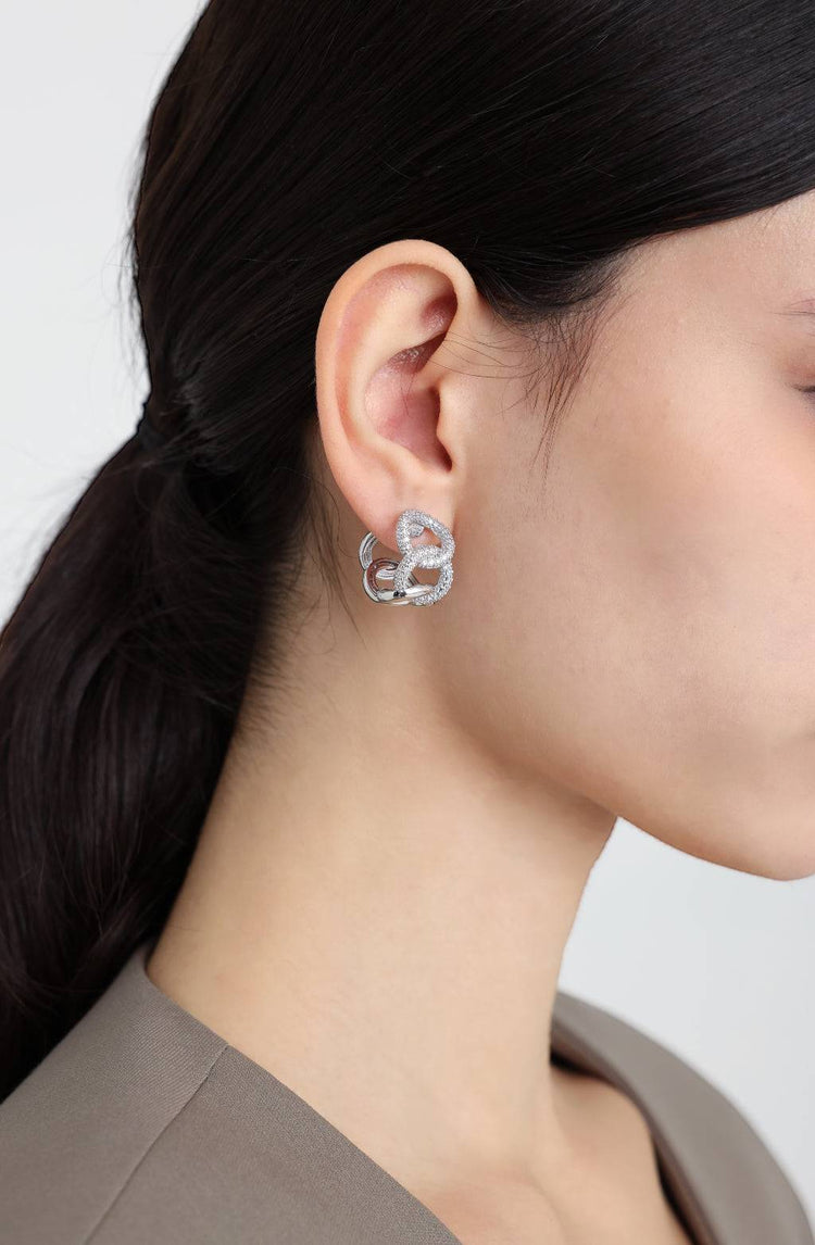 Verlina Hoop Earrings / Silver