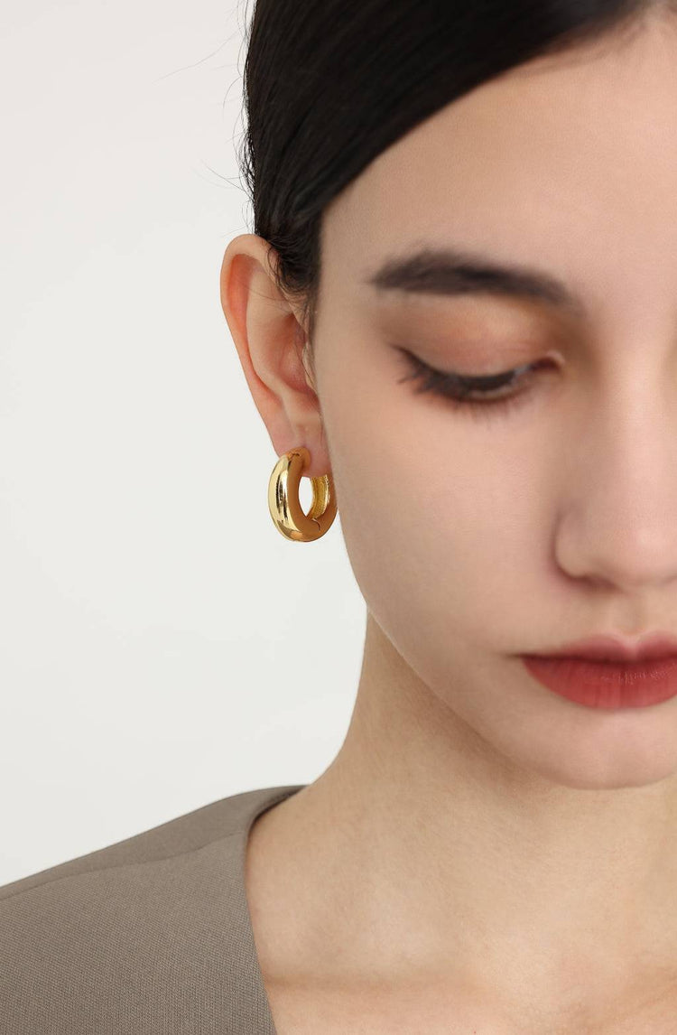 Rhea Hoop earrings / Gold