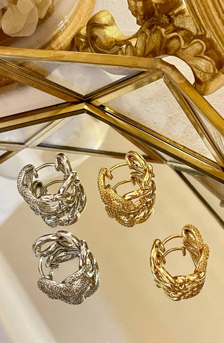 Verlina Hoop Earrings / Silver