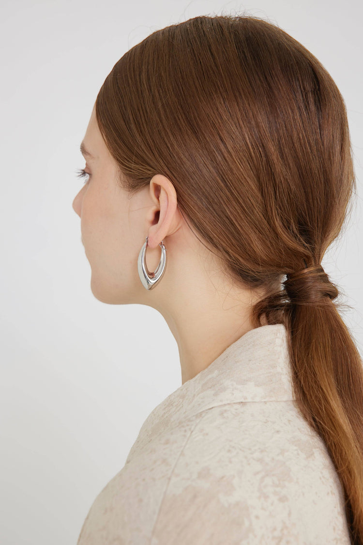 Percy hoops / Silver