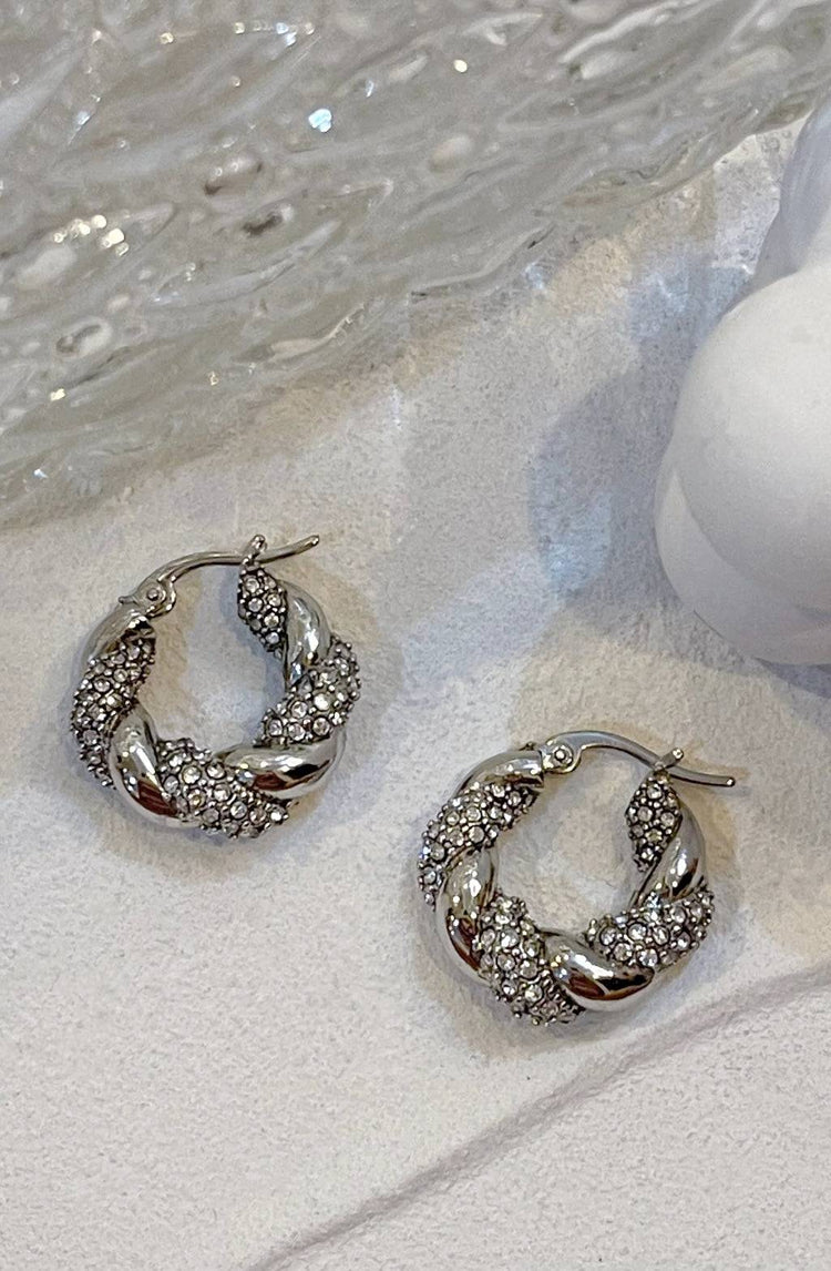 Lucia twisted earrings / silver