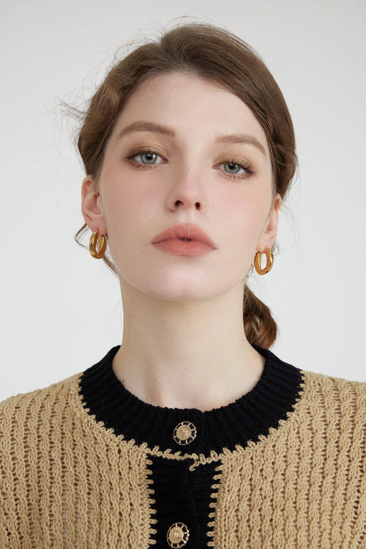 Caelia Medium Hoops / Gold
