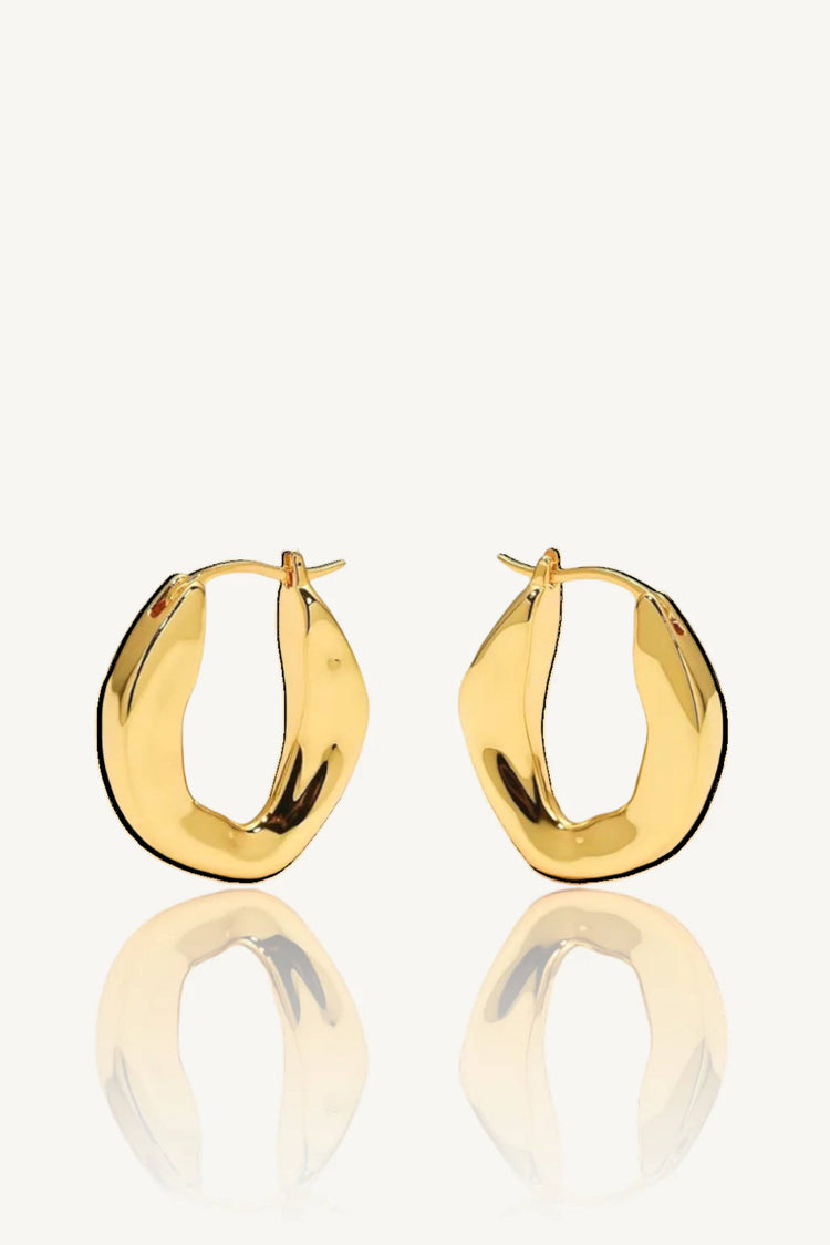Caelia Medium Hoops / Gold