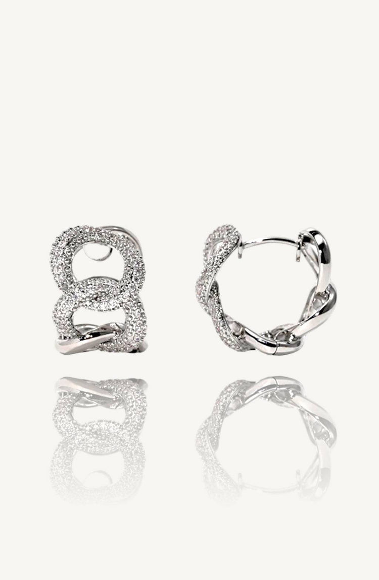 Verlina Hoop Earrings / Silver