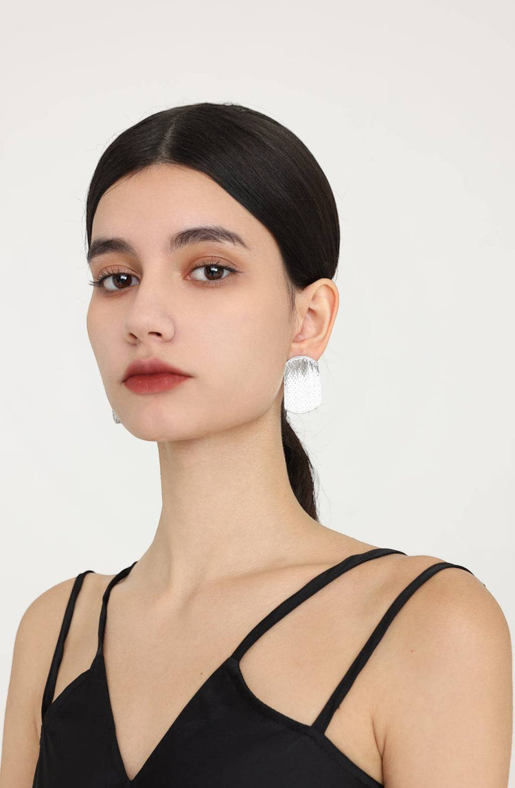 Hailey Drop Earrings / Silver