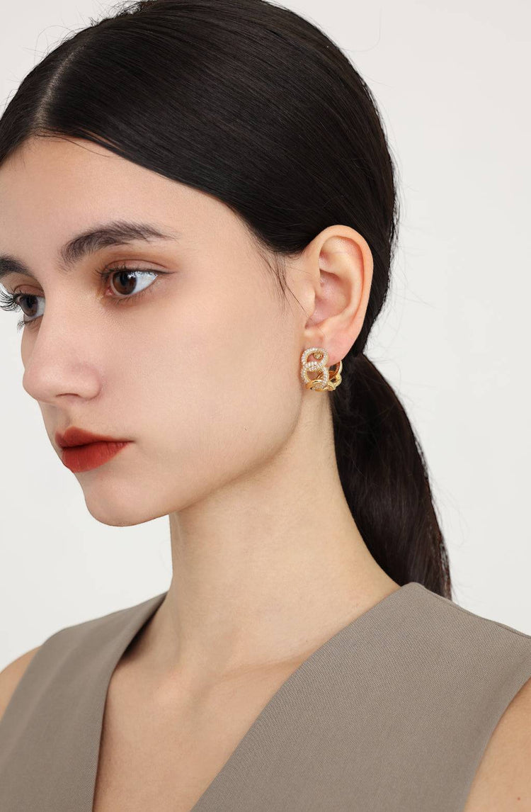 Verlina Hoop Earrings / Silver