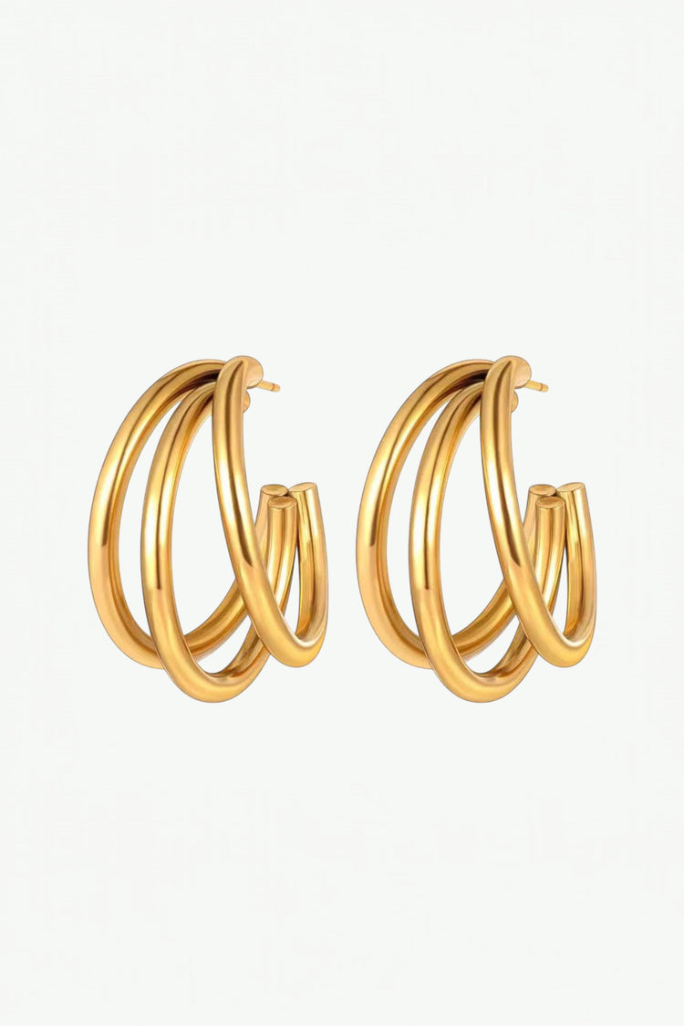 Triple Hoop Earrings