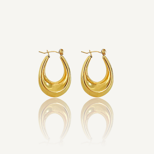 Viola Hoop Earrings / gold