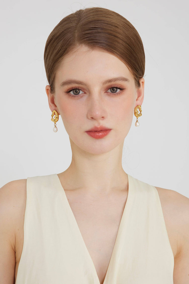 Statement Pearl Drop Earrings